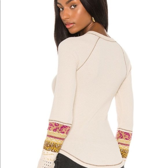 Free People - In the Mix Cuff Top - Small - NWT - Picture 3 of 6